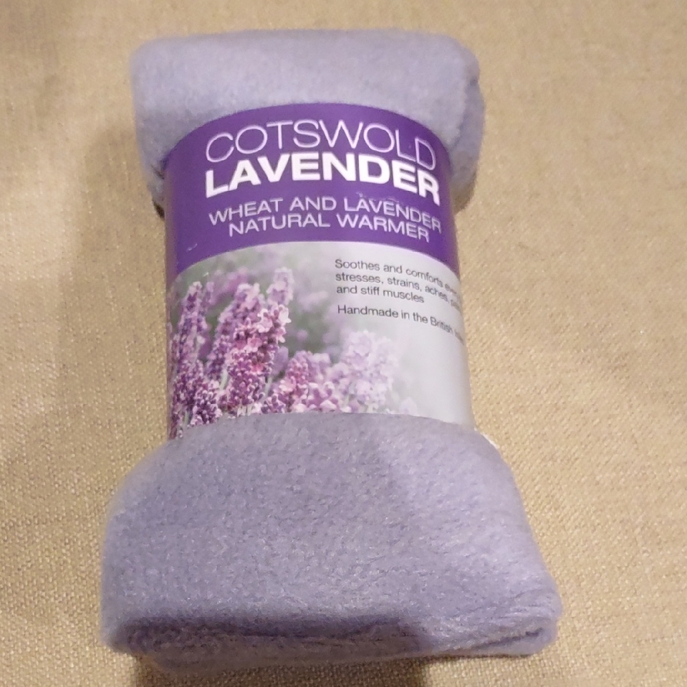 Wheat and Lavender Natural Warmer, Neck, Shoulder Body Purple